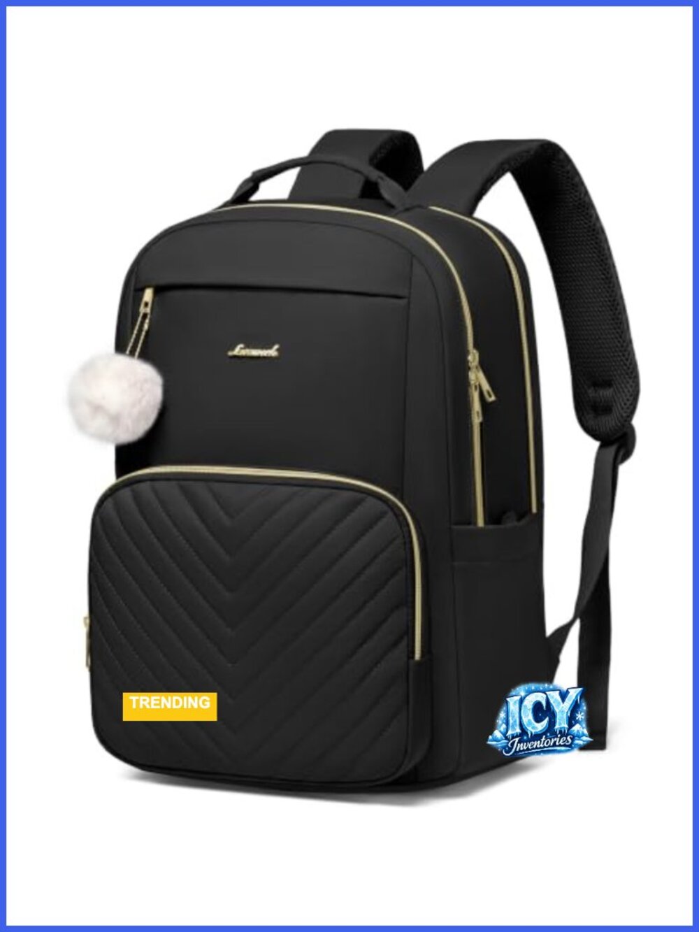 17.3" Laptop Backpack Anti Theft Large Capacity School Bookbag College Backpack - Picture 1 of 5